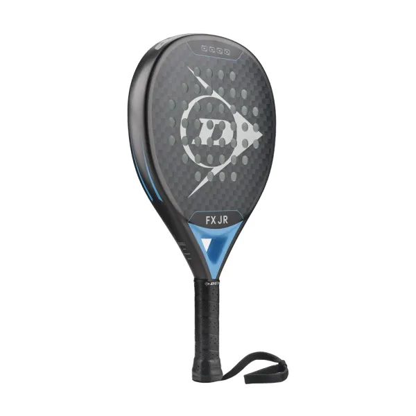 Ракетка для падела Dunlop FX Jr, 10370738, для юниоров, гибрид, графит, черно-голубой за 11&nbsp;019.40 ₽ в Томске