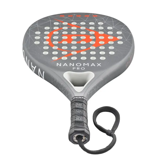 Ракетка для падела Dunlop Nanomax Pro, 10370739, для профессионалов, карбон,серо-оранжевый за 17&nbsp;248.20 ₽ в Томске