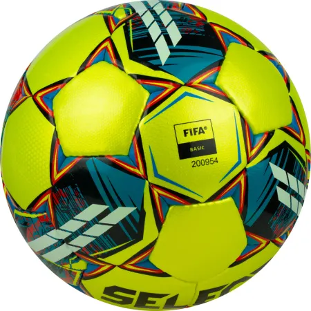 Мяч футзал. SELECT Futsal Mimas, 1053460550, р.4,FIFA Basic, 32 пан, гл.ПУ, руч.сш, жел-сине-красный за 6&nbsp;303.60 ₽ купить в Томске