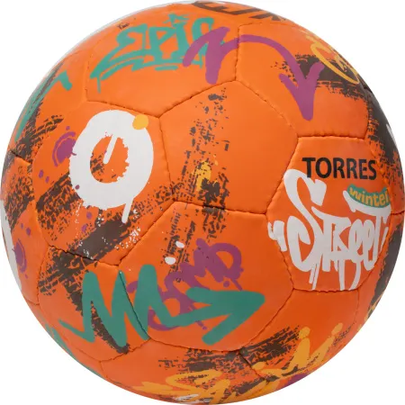 Мяч футб. TORRES Winter Street, F023285, р.5, 32 пан, рез, 4 подкл. слоя, руч. сшив,оранж-мультик. за 2&nbsp;713.20 ₽ купить в Томске
