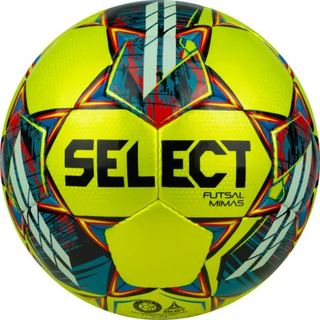 Мяч футзал. SELECT Futsal Mimas, 1053460550, р.4,FIFA Basic, 32 пан, гл.ПУ, руч.сш, жел-сине-красный за 6&nbsp;303.60 ₽ купить в Томске