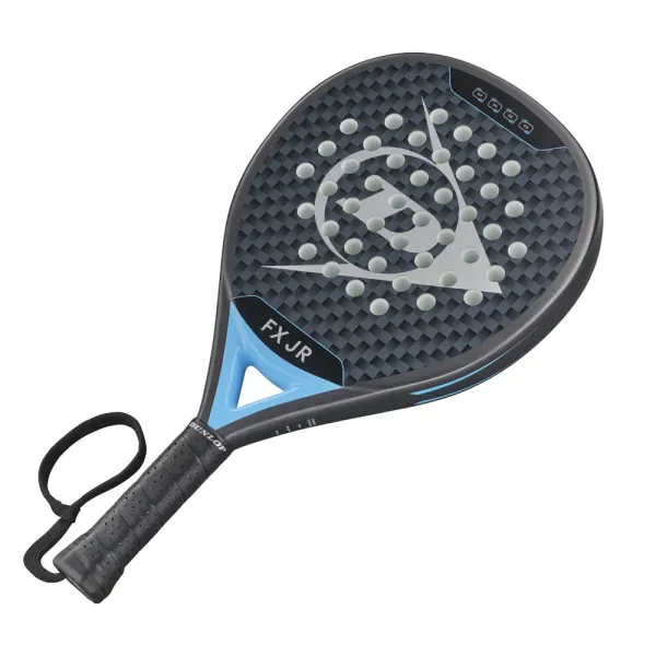 Ракетка для падела Dunlop FX Jr, 10370738, для юниоров, гибрид, графит, черно-голубой за 11&nbsp;019.40 ₽ в Томске