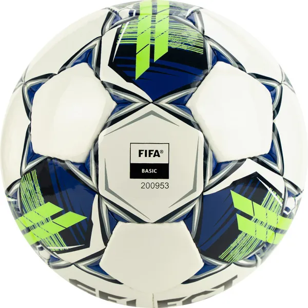 Мяч футзал. SELECT Futsal Master Shiny V22, 1043460004, р.4, Basic,32п, гл.ПУ, руч.сш,бел-син-зел за 7&nbsp;539.50 ₽ в Томске