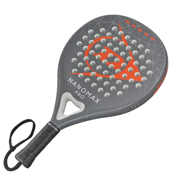 Ракетка для падела Dunlop Nanomax Pro, 10370739, для профессионалов, карбон,серо-оранжевый за 17&nbsp;248.20 ₽ в Томске