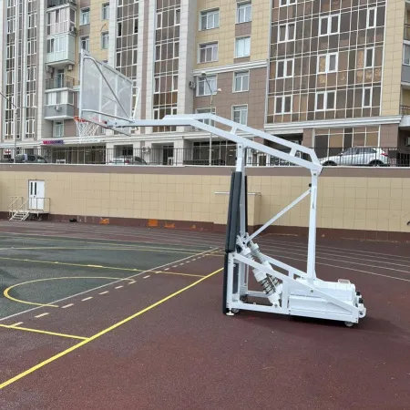 Баскетбольная стойка мобильная складная на пружинах вынос 2,25 м c противовесом ZAVODSPORTA за 530&nbsp;660 ₽ купить в Томске