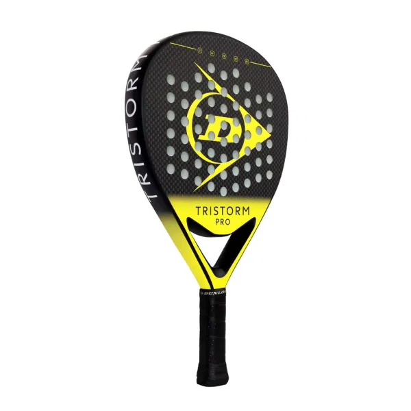 Ракетка для падела Dunlop Tristorm Pro, 10359946, для опытных игроков, графит, черно-желтый за 19&nbsp;643.50 ₽ в Томске