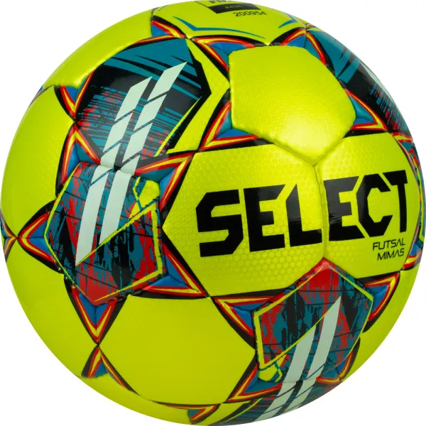 Мяч футзал. SELECT Futsal Mimas, 1053460550, р.4,FIFA Basic, 32 пан, гл.ПУ, руч.сш, жел-сине-красный за 6&nbsp;303.60 ₽ в Томске