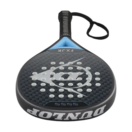 Ракетка для падела Dunlop FX Jr, 10370738, для юниоров, гибрид, графит, черно-голубой за 11&nbsp;019.40 ₽ купить в Томске