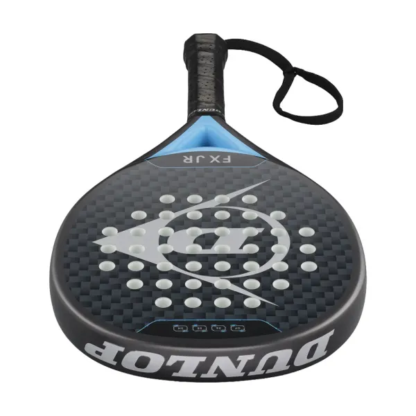 Ракетка для падела Dunlop FX Jr, 10370738, для юниоров, гибрид, графит, черно-голубой за 11&nbsp;019.40 ₽ в Томске