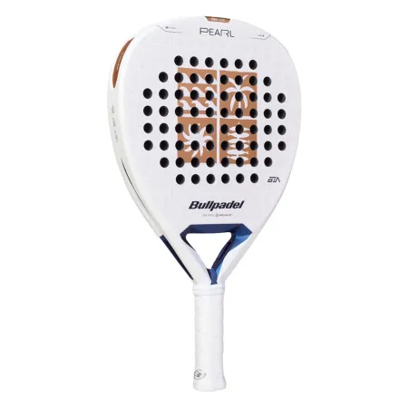 Ракетка для падела BULLPADEL Pearl 27, 497249, для проф-в, стекловолокно,карбон, бело-золотистый за 44&nbsp;319 ₽ купить в Томске