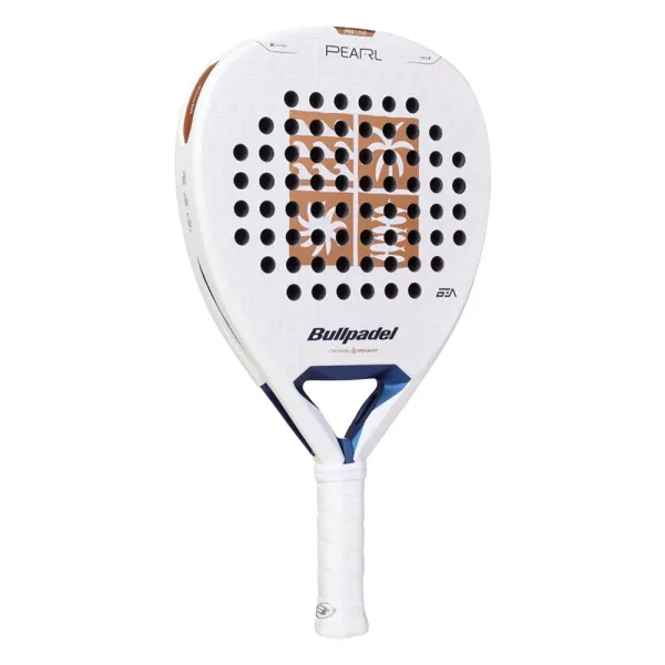 Ракетка для падела BULLPADEL Pearl 27, 497249, для проф-в, стекловолокно,карбон, бело-золотистый за 44&nbsp;319 ₽ в Томске