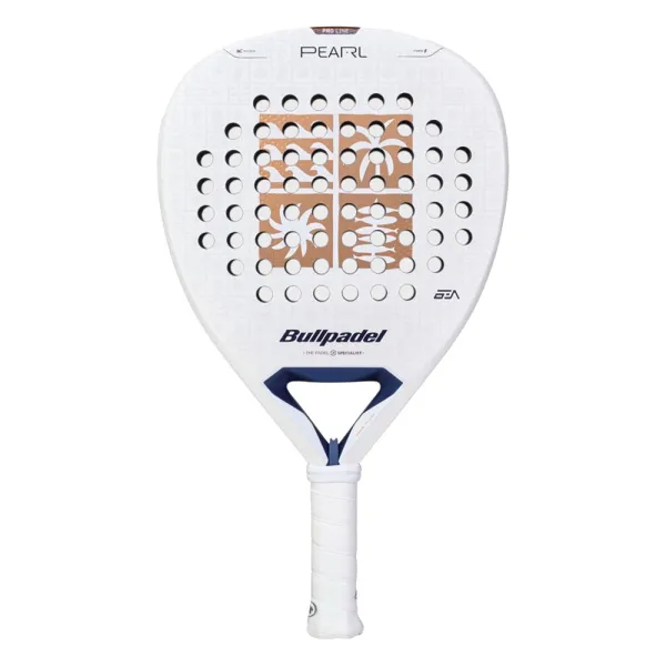 Ракетка для падела BULLPADEL Pearl 27, 497249, для проф-в, стекловолокно,карбон, бело-золотистый за 44&nbsp;319 ₽ в Томске