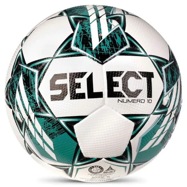 Мяч футб. SELECT NUMERO 10 V23, 0575060004, р.5, FIFA Basic, 32п, ПУ, руч. сш, бело-бирюзовый за 8&nbsp;051.20 ₽ в Томске