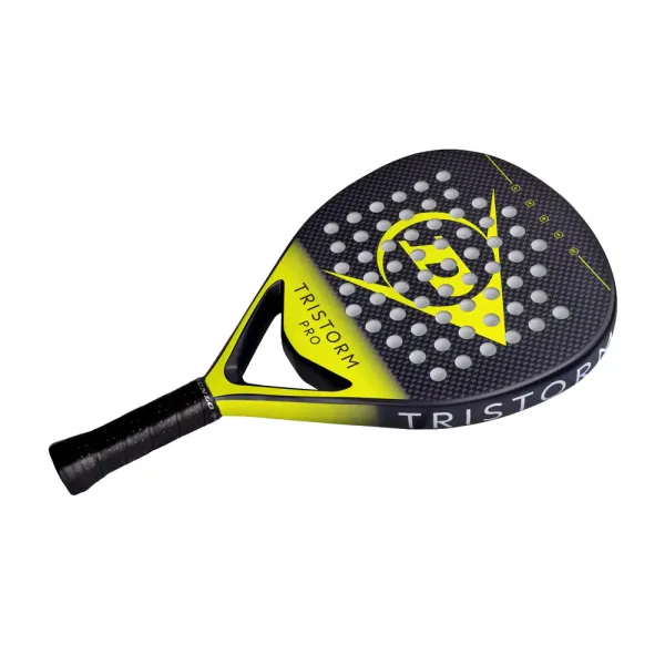 Ракетка для падела Dunlop Tristorm Pro, 10359946, для опытных игроков, графит, черно-желтый за 19&nbsp;643.50 ₽ в Томске