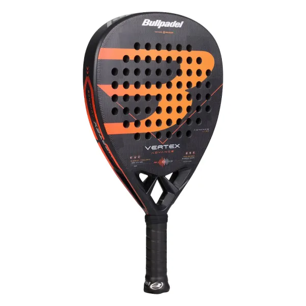 Ракетка для падела BULLPADEL Vertex Advance, 494414, для проф. и любителей, карбон, черно-оранжевый за 21&nbsp;559.40 ₽ в Томске