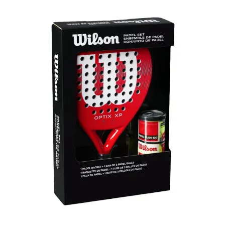 Набор для падела WILSON Optix XP Padel KIT, WR202110U2, ракетка + 3мяча, красный за 20&nbsp;362.60 ₽ купить в Томске